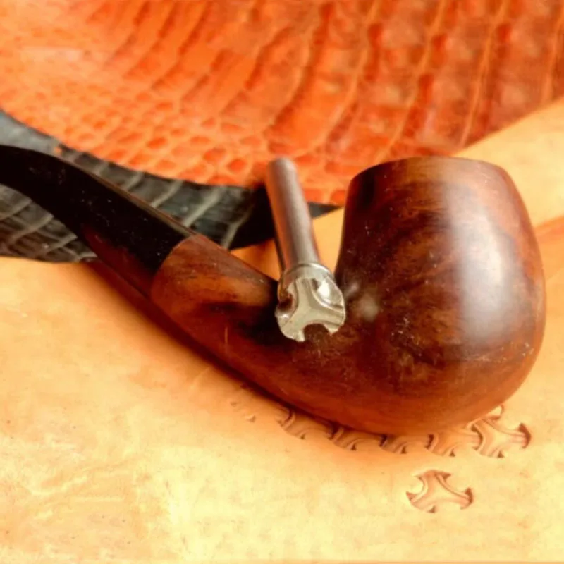 Embossed punched stamp leather craft tools Leather curved nail pattern engraving stamp 3D printing tools