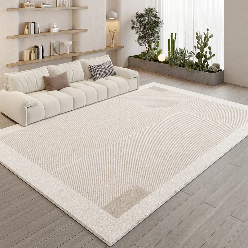 Cream Style Fluffy Soft Thickened Carpet Living Room No Care Waterproof Bedroom Large Area Carpets Home Sofa Non Slip Rug
