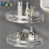 2PCS Bathroom Shelves Kitchen Storage Organizer Plastic Shampoo Rack Shower Shelf Bathroom Accessories No Drill Shelf 1