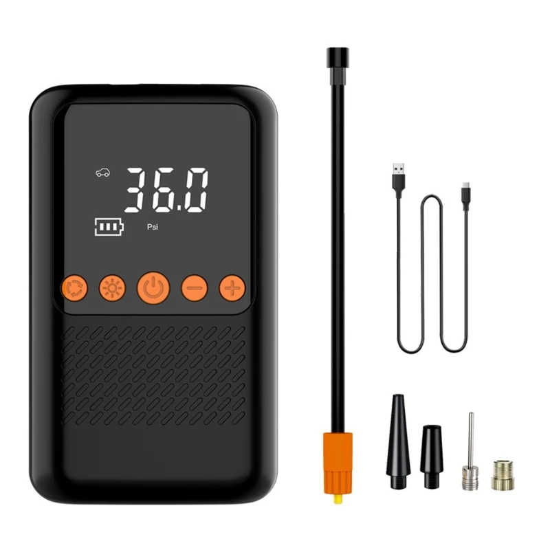 

Electrical Wireless Tire Inflator Air Compressor Car MotorbikeBicycle Electric Tyre Inflatable with Digital Display