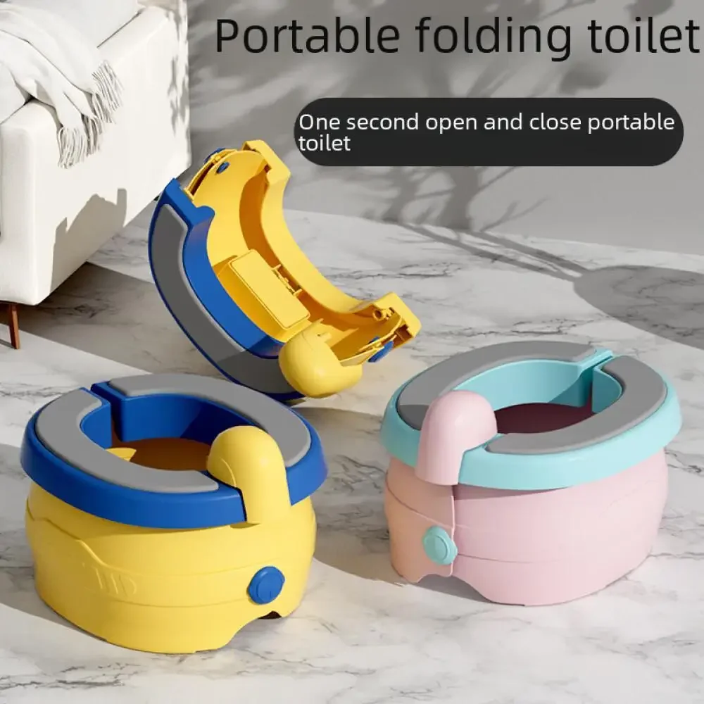 Portable Folding Toilet Compact Travel Home Kids Potty Commode Bathroom Accessory Toddler Price Easy Store Convenient