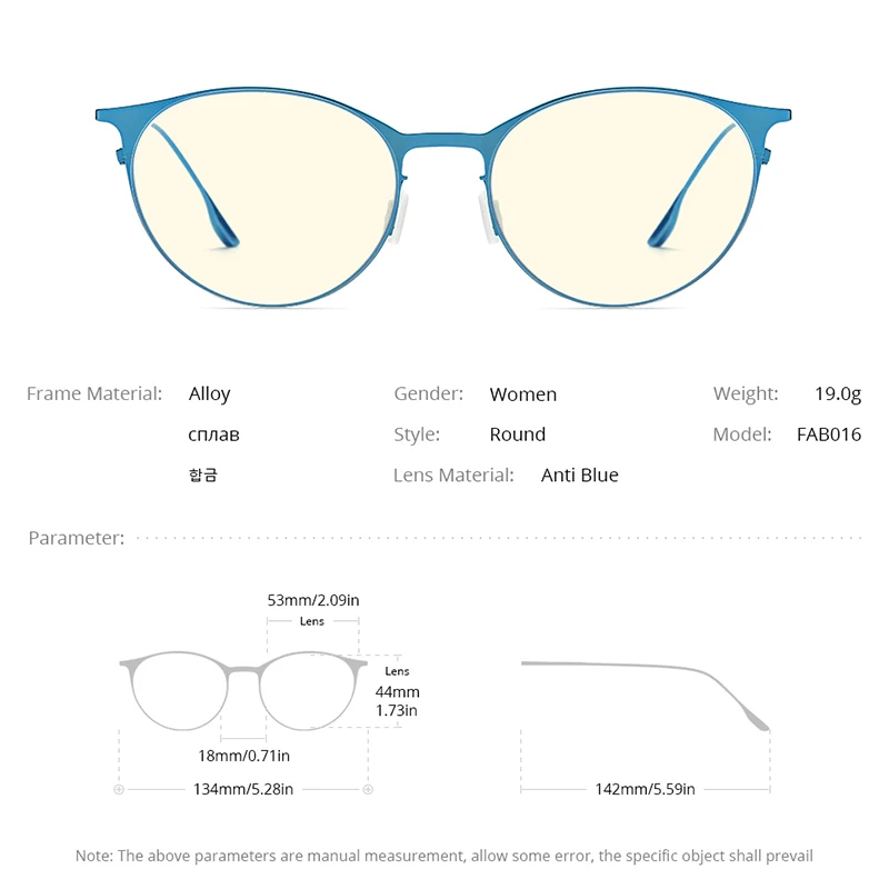 FONEX Anti Blue Light Blocking Glasses Women Brand Designer Vintage Round Antiblue Rays Computer Eyeglasses Men FAB016 anti blue light glasses