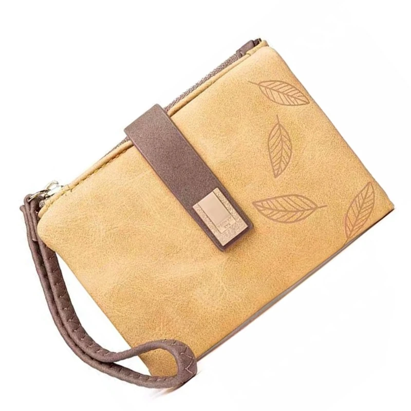 Small Wallet for Women PU Leather Coin Purse Card Holder Gift for Birthday Christmas Thanksgiving Day 3