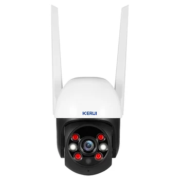 KERUI 5MP PTZ WiFi IP Wireless Camera Tuya Smart Outdoor Home Security 4X Digital Zoom Dome Camera CCTV Video Surveillance 1