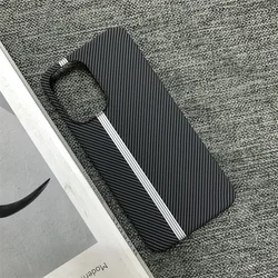 Slim Smooth - Touch Carbon Fiber Texture Case with Striped Patchwork Design - Shockproof Protective Cover for Oneplus 12R (C1)