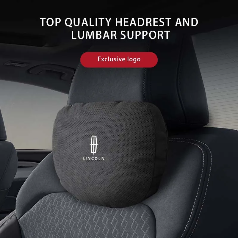 

Car Neck Pillow Seat Headrest Lumbar Support Pillow Spine Protectio Rest Cushion For Lincoln MKC MKZ MKX MKT Aviator Navigator