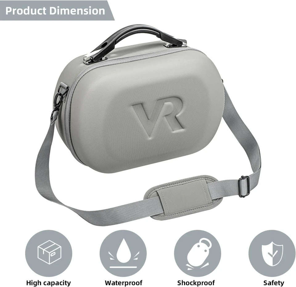 メタクエスト2 ケース付き メタクエスト用のポータブル収納バッグ,すべてのVRヘッドセット