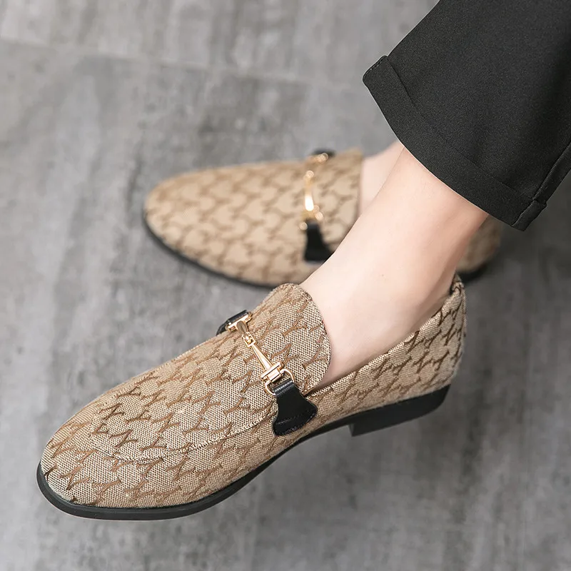 Leather shoes Classic Luxury Man Moccasin Shoes Fashion Designer Men Loafers Comfortable Flat Shoes Slip On Casual Dress for Men