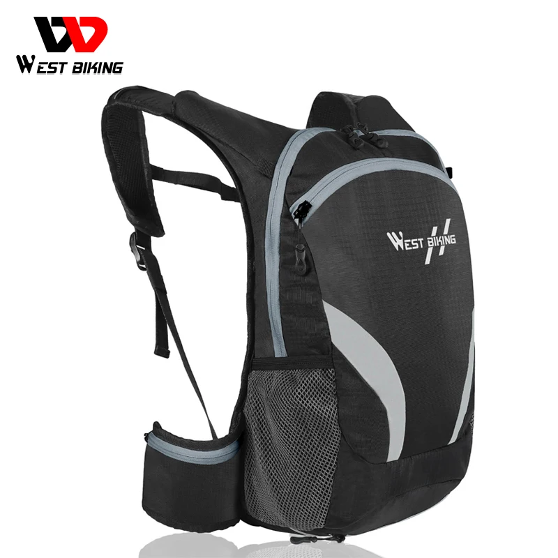 WEST BIKING 15L Bicycle Bag Cycling Backpack Breathable Bike Bag Sport Climbing Hiking Water Repellent Hydration Backpack