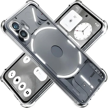 Soft TPU Transparent Phone Case for Nothing Phone 2 1 5G Shockproof Airbag Protective Clear Cover Shell Capa Fundas