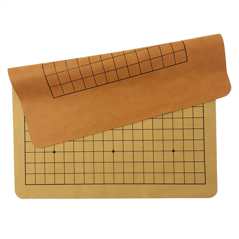 Board Game Table Games Go Chess Chessboard 22*25 mm 19 Road and 25 mm 13 Road PU and Plush Checkboard Old Game of Go Weiqi Board For 2.2cm Checker