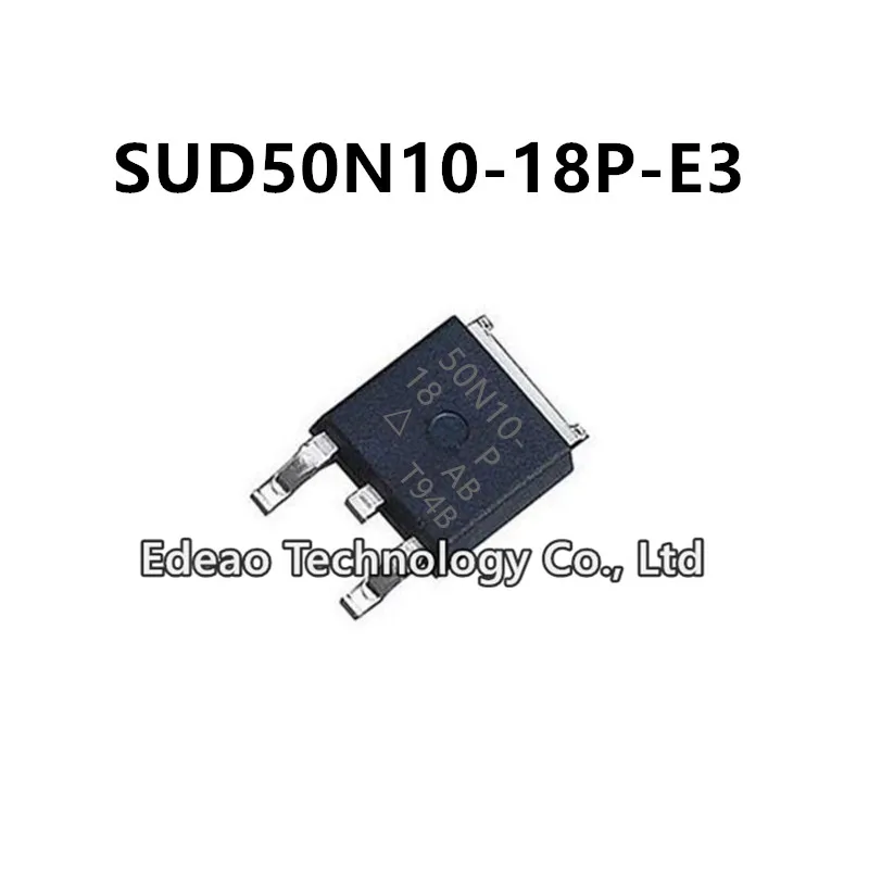 

10Pcs/lot NEW 50N10-18 SUD50N10-18P TO-252 SUD50N10-18P-E3 8.2A/100V N-channel MOSFET field-effect transistor