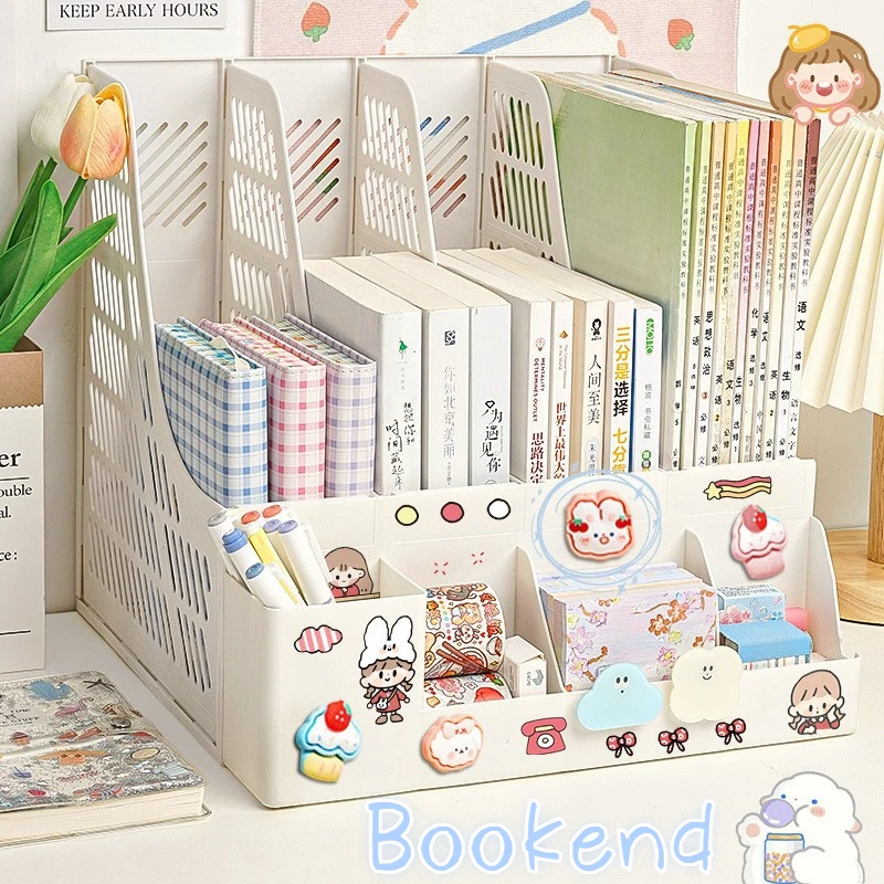 Cute Desktop Book Stand Removable Large capacity Bookstand Desk