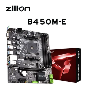 Zillion 듀얼 DDR4 M.2 Nvme PCIE 3.0x4 SATA AM4 마더보드, R5 3600 CPU AM4 소켓 R5 5600G 지원, AMD B450M 마더보드 신제품