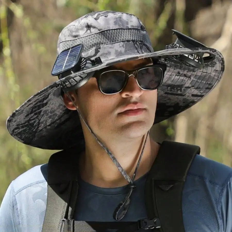 Solar Cooling Fishing Hat 1
