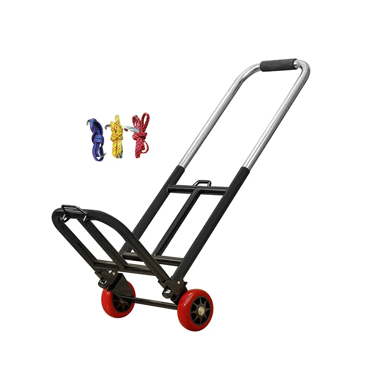 Folding Hand Truck Folding Hand Cart Adjustable Compact Heavy Duty Luggage Cart for Office Travel Shopping Transportation portable hand cart