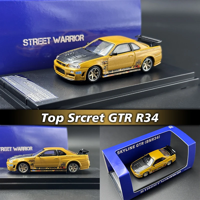 

SW в наличии 1:64 Top Srcret GTR R34 коллекционные модели автомобилей, коллекционные игрушки, уличный воин