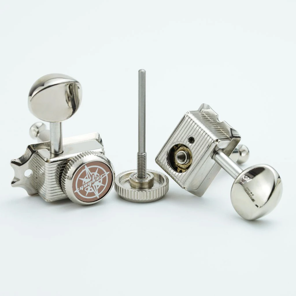 GUYKER Vintage Nickel/Chrome Lock String Tuners Electric Guitar Machine Heads Tuners For ST TL Guitar Tuning Pegs