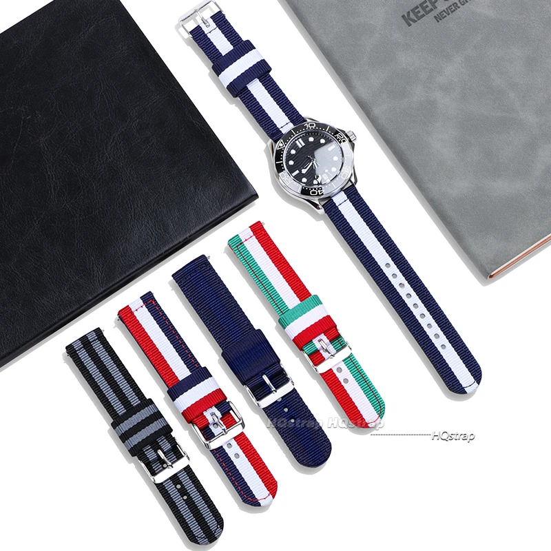 Universal Nylon Quick Release Watch Strap – Durable Replacement Band for All Watch Styles, Unisex Design