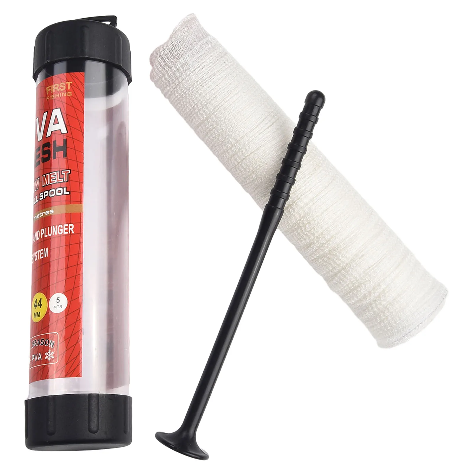 1pc Fishing PVA Mesh 60mm/44mm/37mmx5m Bait Bag Fishing Mesh Net With bait plastic Functional Terminal Tackle parts