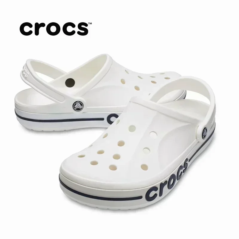 Closed toe sandals Original Crocs Bayaband Clog Casual Unisex Closed-Toe Slip-Ons Outdoor Men Breathable Beach Shoes