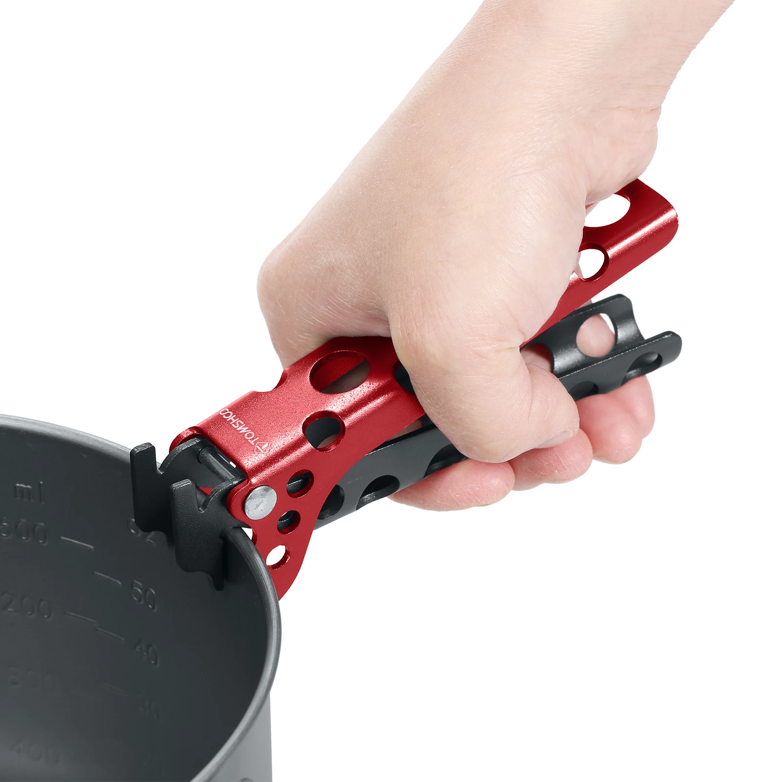 Camping Anti-hot Pot Pan Schüssel Greifer Aluminium Topf Heber Camping Topf Pfanne Grip Griff Outdoor Kochen Topf Halter – Detail 15