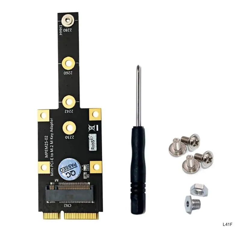 

Карта расширения для ноутбука Mini PCIExpress Mini PCIE в NVME SSD-конвертер адаптер для адаптера Riser Поддержка конвертера