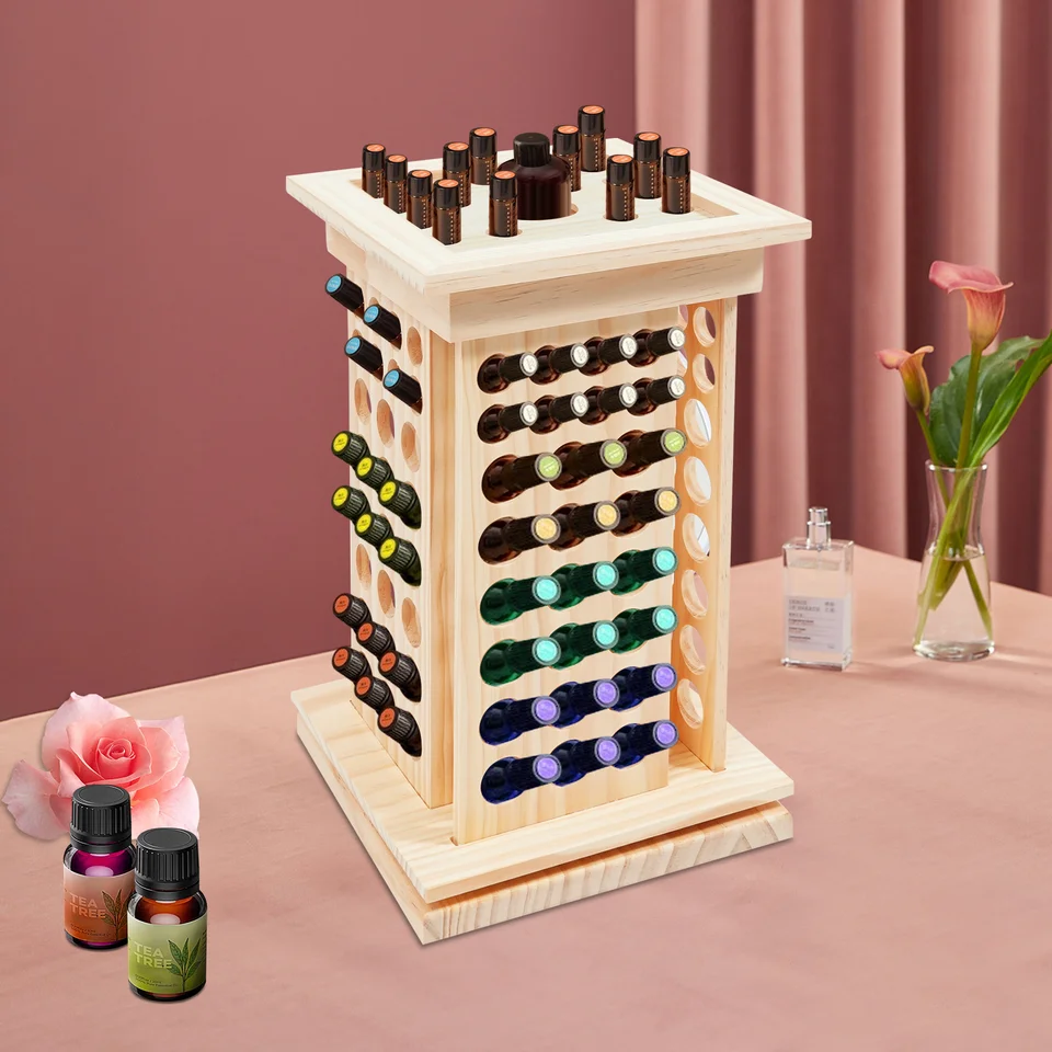 Rotating Essential Oil Bottle Display Rack
