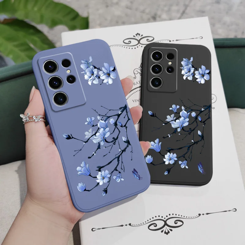 Blooming Orchid Silicone Phone Case Cover
