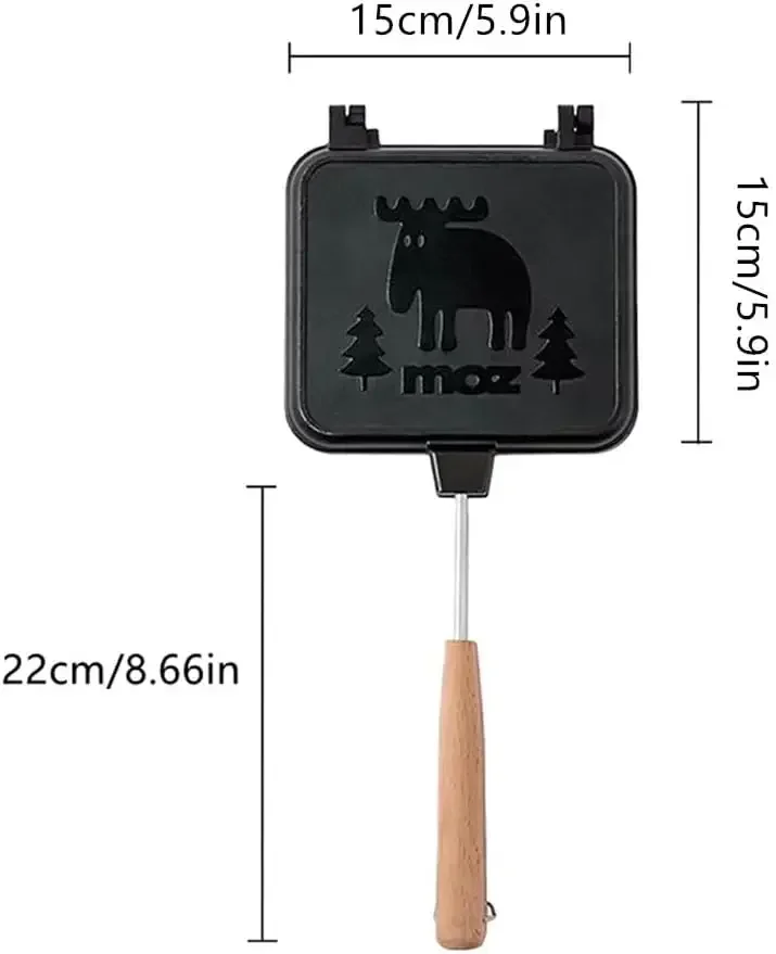 صانع الجبن المشوي مزدوج الجوانب قابل للفصل المحمول...