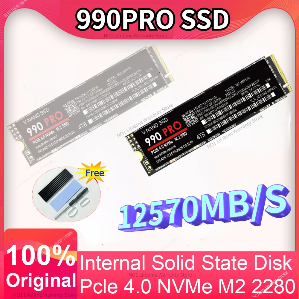 

PS5 8TB Original M2 2280 SAM SSD 2TB 1TB 980 EVO 990 PRO SSD Internal Solid State Disk PCIe Gen 4.0 X 4 NVMe for PS5/PC/Laptop