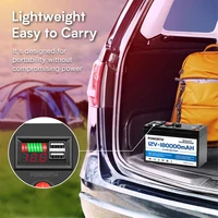 Batterie rechargeable 12V 🔥 Batterie solaire 180AH avec BMS - Optimisée pour les systèmes solaires domestiques, les vivages hors réseau, les camping-cars et les bateaux électriques 2
