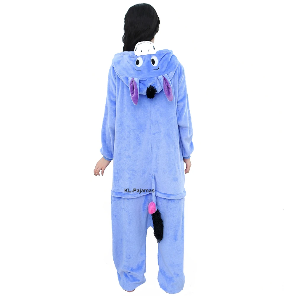 Unisex Kigurumi Onesies Animal Women's Pajamas Adults Winter Warm Sleepwear Halloween Anime Cosplay Costumes Cartoon Jumpsuits