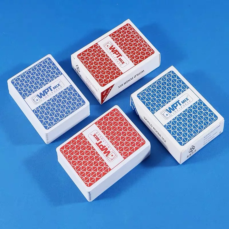 Playing Cards Plastic Playing Cards Poker Set 1 Sets Baccarat Texas Hold'em Waterproof Smooth Bridge Games Red/Blue