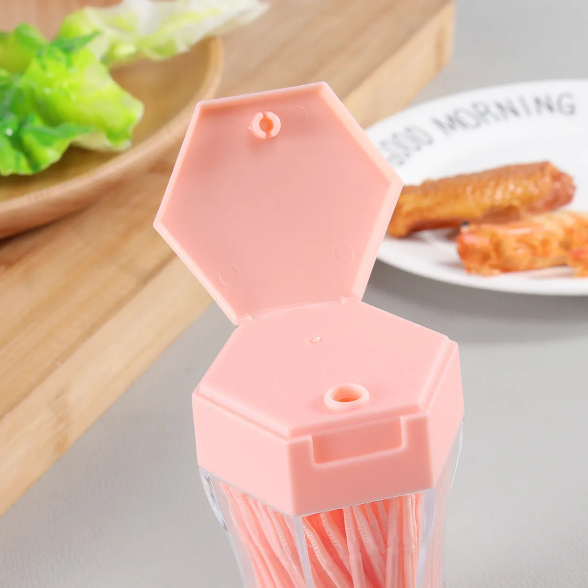 200Pcs 치간 브러쉬 이쑤시개 클리너 투명 상자 구강 관리 음식 잔해 제거 잇몸 건강한 플라크 제거제