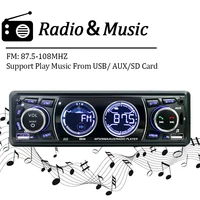 SINOVCLE Car Radio 1din Audio Bluetooth Stereo MP3 Player FM Receiver 60Wx4 Support Phone Charging AUX/USB/TF Card In Dash Kit - Image 2