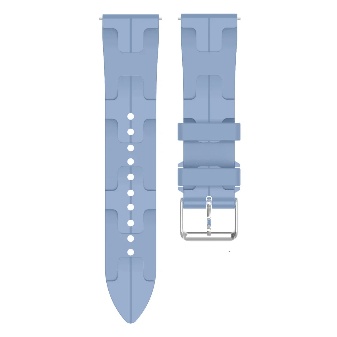 Versatile 22mm Silicone Smartwatch Strap - Premium Replacement Band in Elegant Design