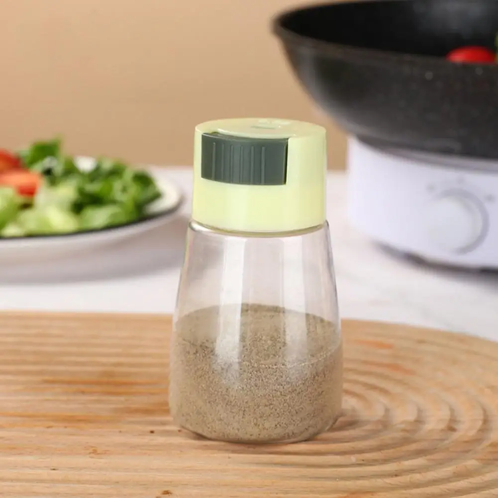 Salt Shaker Clear Precise Control Quantitative Each Press 0.5g Pepper Shaker Durable Food-safe PP Airtight Hole Spice Bottle