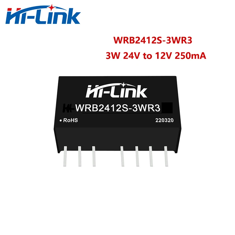 

Free Shipping Hi-Link New 10pcs/lot Mini WRB2412S-3WR3 3W 24V to 12V DC DC Converter Power Supply Intelligent Module