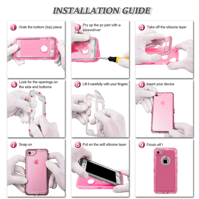 Ultimate Shockproof Clear Heavy Duty Protection Case