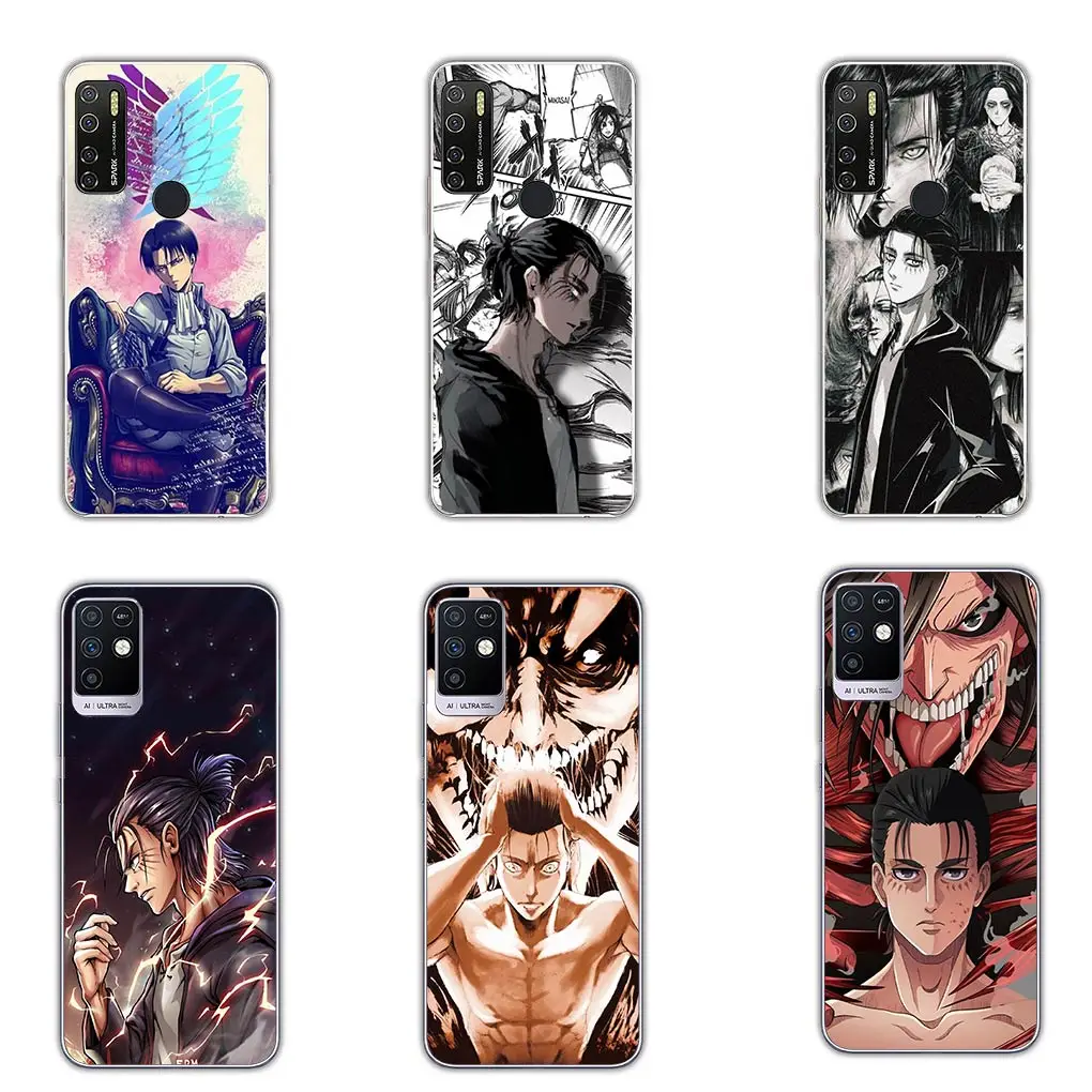 Attack on Titan Eren & Levi Soft Phone Cover