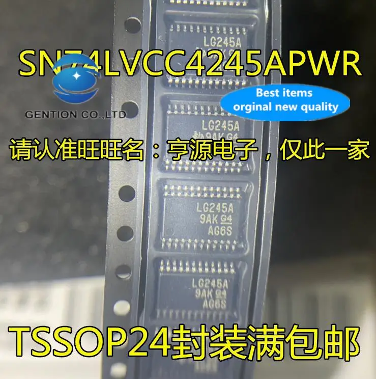 

10 шт., 100% оригинальные новые модели, SN74LVCC4245 SN74LVCC4245APWR Silkscreen LG245A TSSOP24