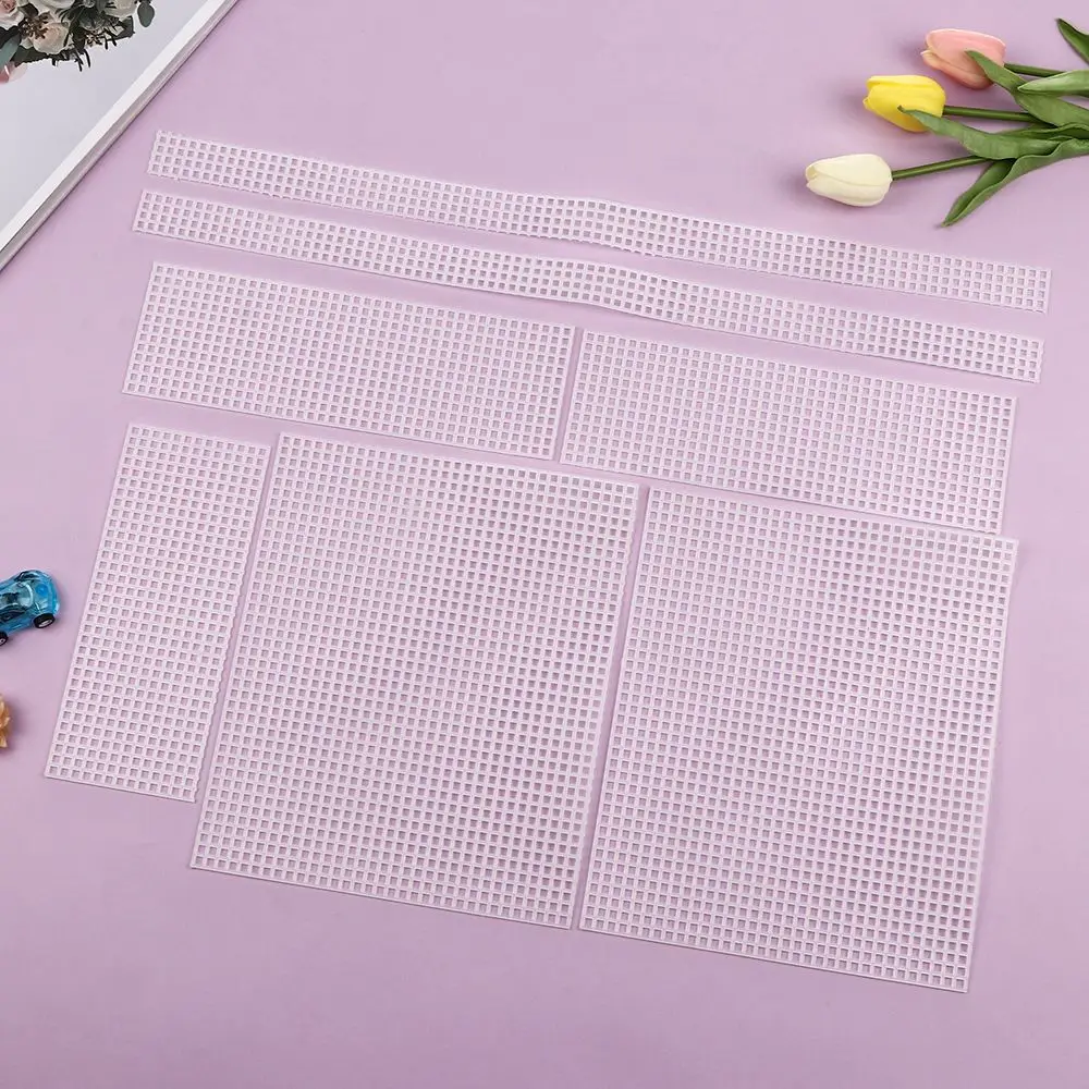 Description Picture 5 of itemPlastic Mesh Cloth For Bag Making DIY Handcraft Bags Weaving Material Latch Hook Bags Made Plastic Grid Hook Crafts Accessories