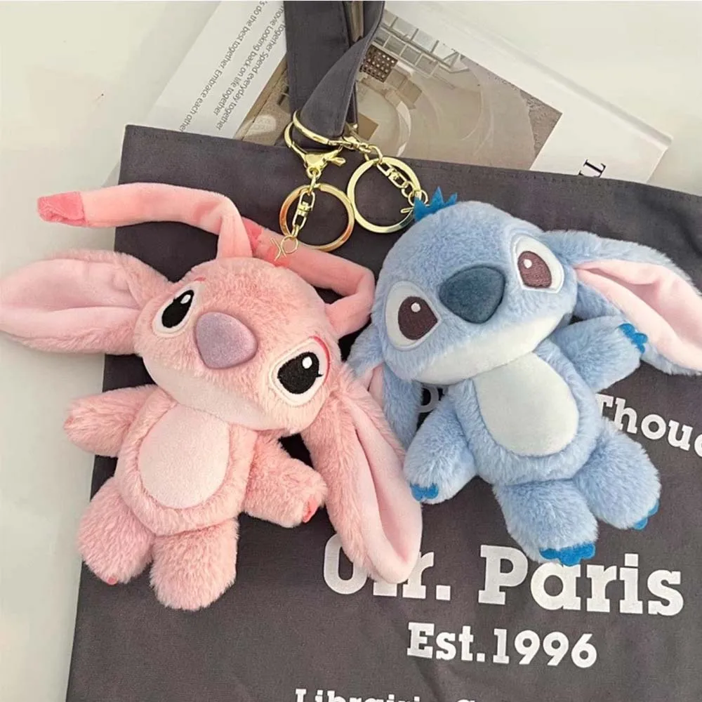 

16cm Disney Stitch Doll Keychain Plush Toy Backpack Pendant Anime Lilo & Stitch Children's Toy Soft Comfortable Stuffed Doll