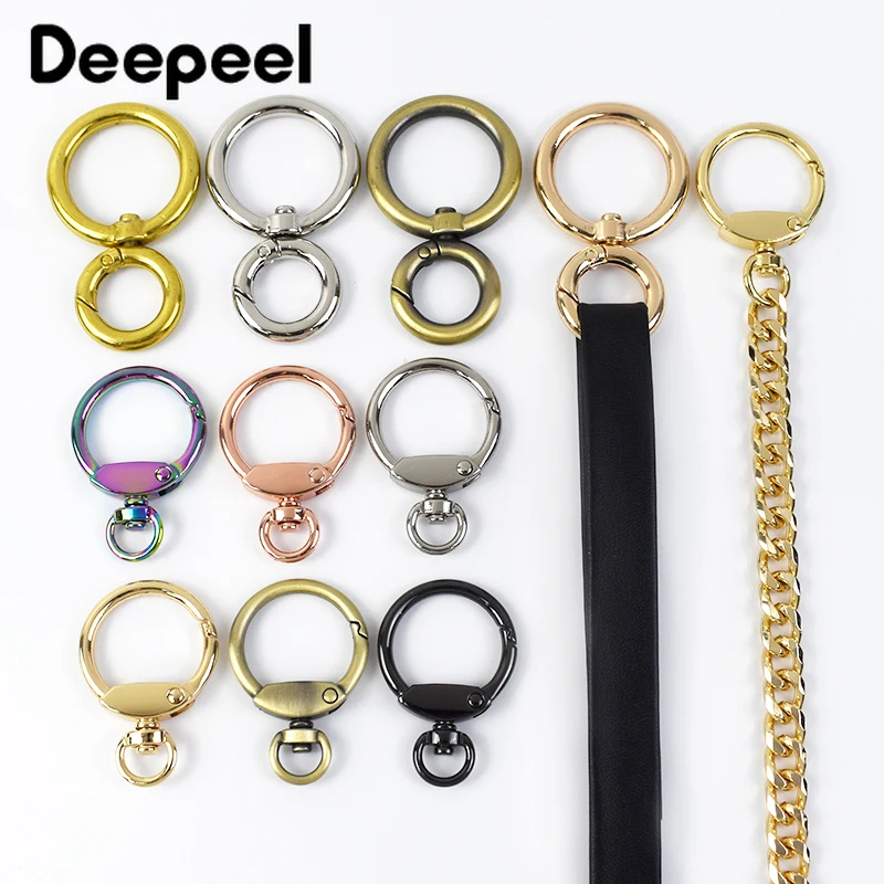 

2/4 шт. 23/25 мм металлическая пружинная пряжка с крючком, уплотнительное кольцо, застежка для ключей, пряжки для ремня, сумки, аксессуары для сумки