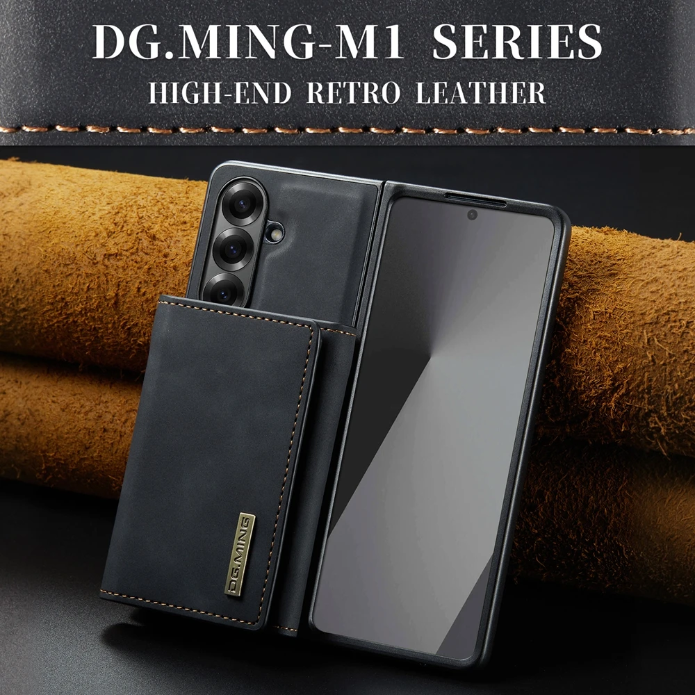 Leather Wallet Phone Case with Card Holder and Magnetic Closure - Anti-Drop 2-in-1 Design
