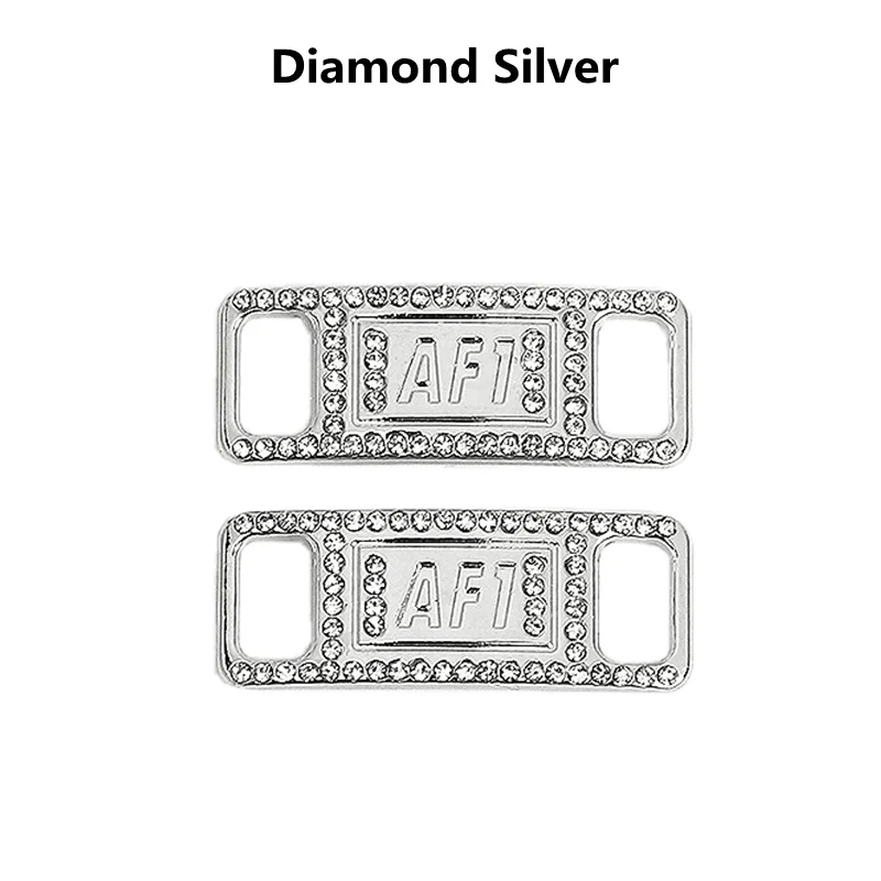 Luxury Rhinestone Shoe Charms with Colorful Diamonds and Fashion Shoelaces - Elegant Sneaker Decorations (Set of 2)