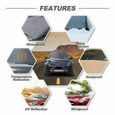 1X Car Winter Windshield Cover Frost Ice Snow Shield Front Protector Portable Collapsible