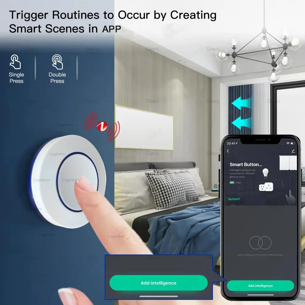 Wireless Scene Switch Tuya Zigbee Button Wireless Smart Scene Switch Automation Scenario Controller Gadgets Required Zigbee Gateway Support Smart Life
