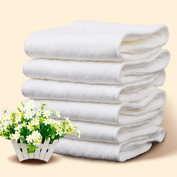10 pezzi pannolini di cotone per bambini lavabili riutilizzabili pannolini per bambini pieghevoli accessori per fasciatoio per bambini